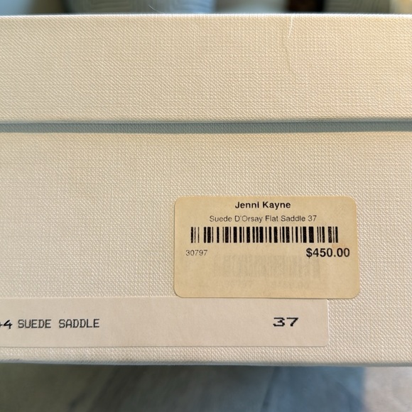 JENNI KAYNE d’Orsay Flats in Suede Vero Cuoio in Saddle (Camel) sz 37 RARE & EUC - Picture 11 of 11